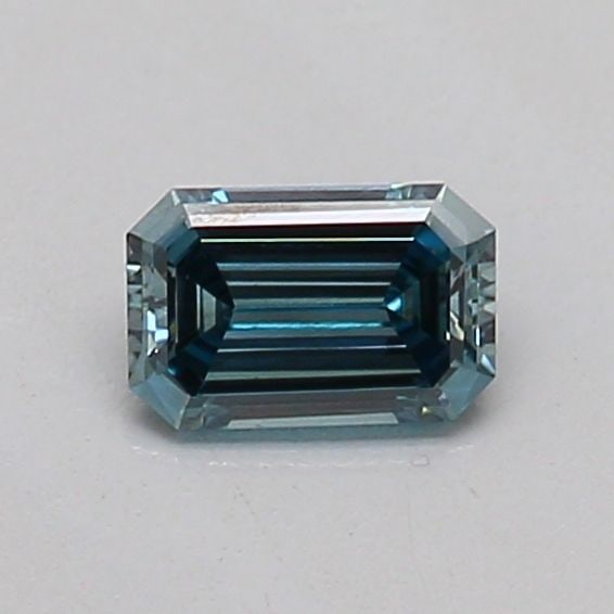 Loose Diamond - EMERALD 0.2ct Fancy Vivid Green Blue VS1: Loose Diamond - EMERALD 0.2ct Fancy Vivid Green Blue VS1 Source: This is a real non-mined Diamond that has been grown in a lab Shape: EMERALD Carats: 0.2 Color: Fancy Vivid Green Blue Certification: I