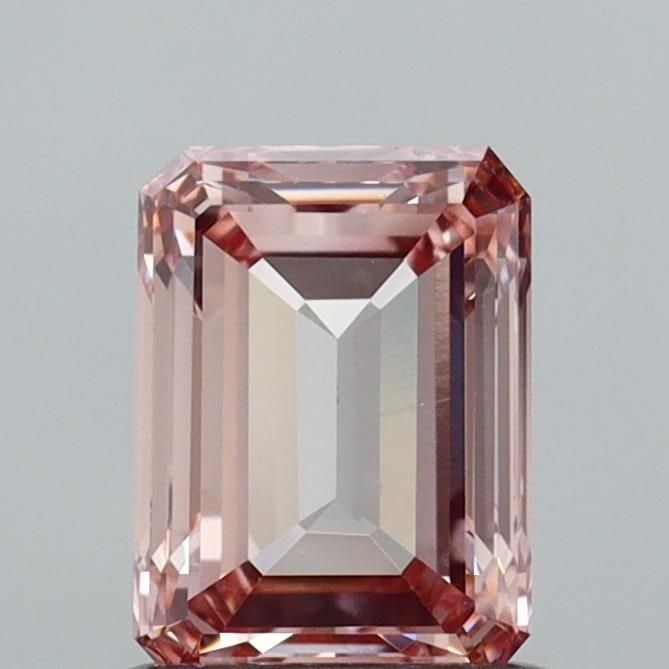 Loose Diamond - EMERALD 1.01ct Fancy Intense Brownish Pink VS2: Loose Diamond - EMERALD 1.01ct Fancy Intense Brownish Pink VS2 Source: This is a real non-mined Diamond that has been grown in a lab Shape: EMERALD Carats: 1.01 Color: Fancy Intense Brownish Pink Cert