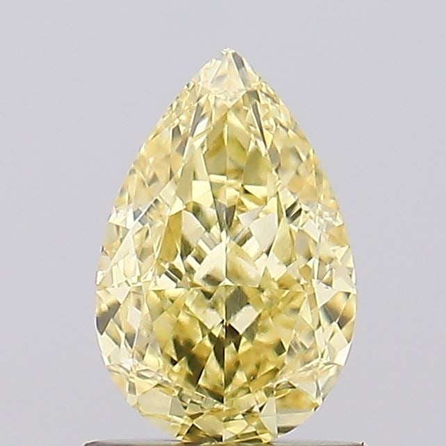 Loose Diamond - PEAR 1.03ct Fancy Intense Yellow VVS2: Loose Diamond - PEAR 1.03ct Fancy Intense Yellow VVS2 Source: This is a real non-mined Diamond that has been grown in a lab Shape: PEAR Carats: 1.03 Color: Fancy Intense Yellow Certification: IGI Vide