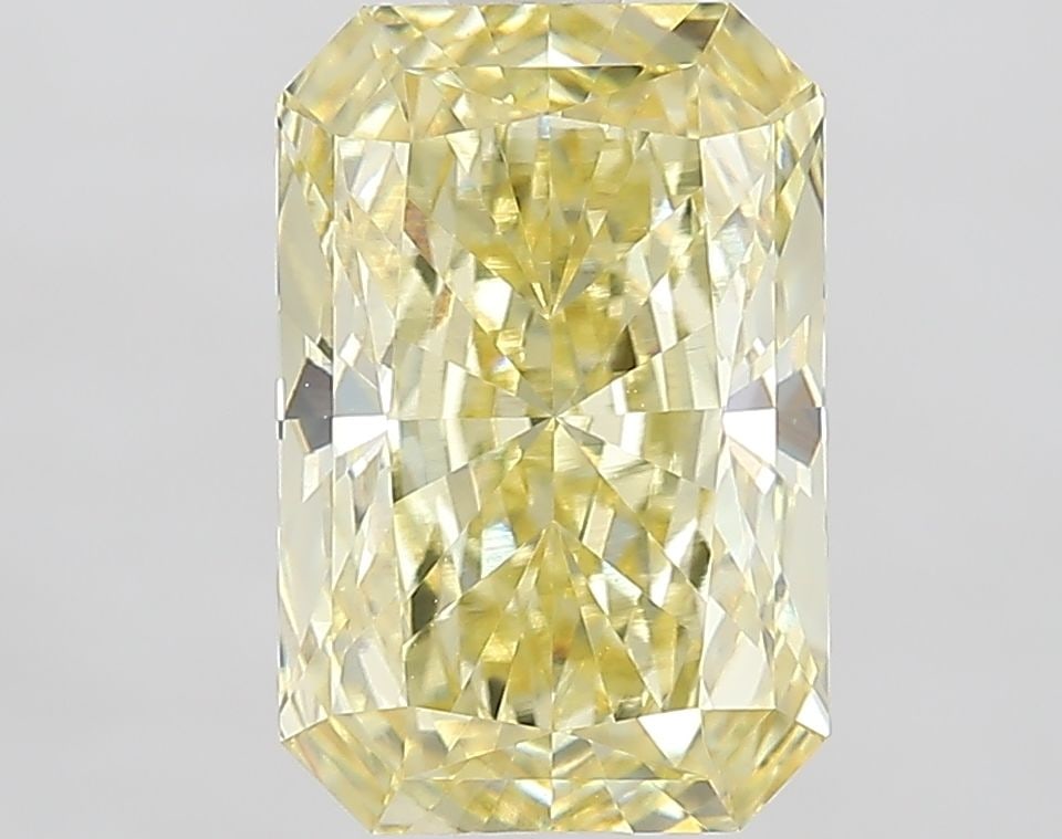 Loose Diamond - RADIANT 2.53ct Fancy Intense Yellow VVS2: Loose Diamond - RADIANT 2.53ct Fancy Intense Yellow VVS2 Source: This is a real non-mined Diamond that has been grown in a lab Shape: RADIANT Carats: 2.53 Color: Fancy Intense Yellow Certification: IG