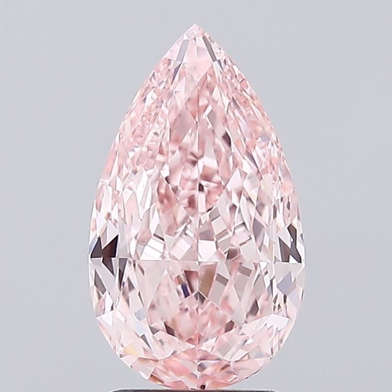 Loose Diamond - PEAR 3.07ct Fancy Vivid Pink VS1: Loose Diamond - PEAR 3.07ct Fancy Vivid Pink VS1 Source: This is a real non-mined Diamond that has been grown in a lab Shape: PEAR Carats: 3.07 Color: Fancy Vivid Pink Certification: IGI Video: