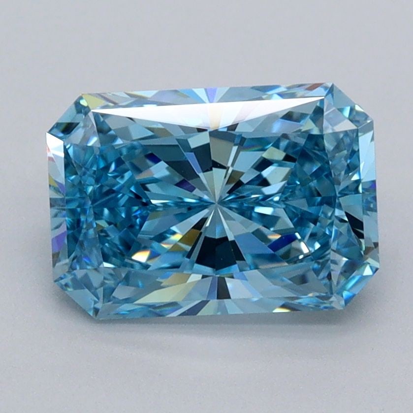 Loose Diamond - RADIANT 2.04ct Fancy Vivid Blue VVS2: Loose Diamond - RADIANT 2.04ct Fancy Vivid Blue VVS2 Source: This is a real non-mined Diamond that has been grown in a lab Shape: RADIANT Carats: 2.04 Color: Fancy Vivid Blue Certification: IGI Video: