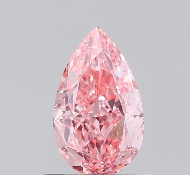 Loose Diamond - PEAR 1.01ct Fancy Vivid Pink VS2: Loose Diamond - PEAR 1.01ct Fancy Vivid Pink VS2 Source: This is a real non-mined Diamond that has been grown in a lab Shape: PEAR Carats: 1.01 Color: Fancy Vivid Pink Certification: IGI Video: