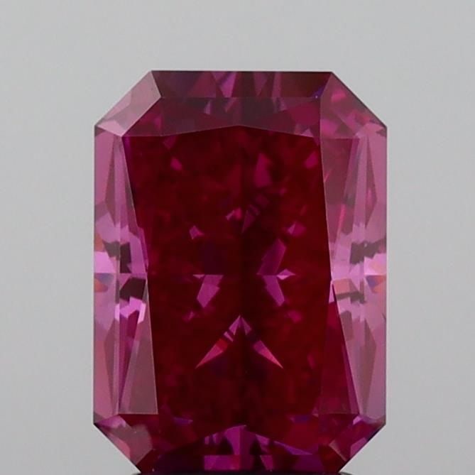 Loose Diamond - RADIANT 2.51ct Fancy Vivid Pink VS2: Loose Diamond - RADIANT 2.51ct Fancy Vivid Pink VS2 Source: This is a real non-mined Diamond that has been grown in a lab Shape: RADIANT Carats: 2.51 Color: Fancy Vivid Pink Certification: NONE Video: