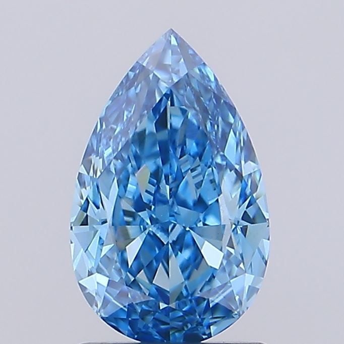 Loose Diamond - PEAR 1.5ct Fancy Vivid Blue VS1: Loose Diamond - PEAR 1.5ct Fancy Vivid Blue VS1 Source: This is a real non-mined Diamond that has been grown in a lab Shape: PEAR Carats: 1.5 Color: Fancy Vivid Blue Certification: IGI Video: