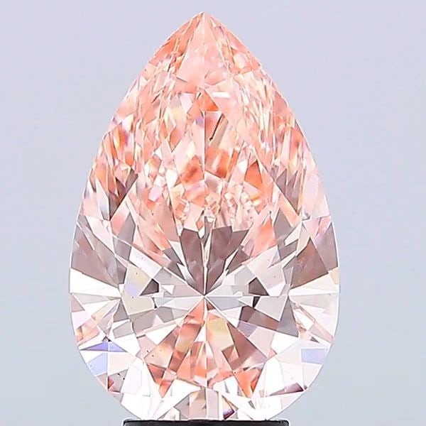 Loose Diamond - PEAR 4.96ct Fancy Vivid Pink VS2: Loose Diamond - PEAR 4.96ct Fancy Vivid Pink VS2 Source: This is a real non-mined Diamond that has been grown in a lab Shape: PEAR Carats: 4.96 Color: Fancy Vivid Pink Certification: IGI Video: