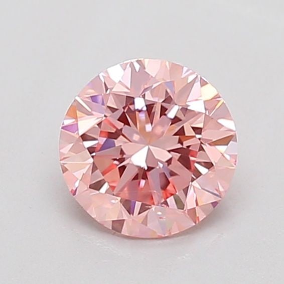 Loose Diamond - ROUND 0.82ct Fancy Vivid Pink VS2: Loose Diamond - ROUND 0.82ct Fancy Vivid Pink VS2 Source: This is a real non-mined Diamond that has been grown in a lab Shape: ROUND Carats: 0.82 Color: Fancy Vivid Pink Certification: NONE The Diamon
