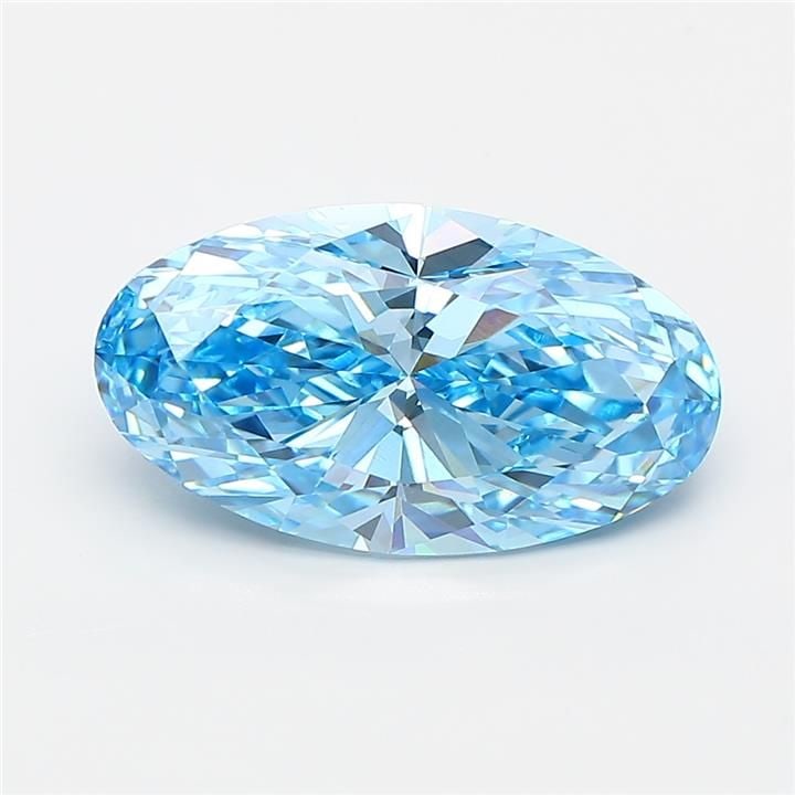 Loose Diamond - OVAL 3.02ct Fancy Vivid Blue VS1: Loose Diamond - OVAL 3.02ct Fancy Vivid Blue VS1 Source: This is a real non-mined Diamond that has been grown in a lab Shape: OVAL Carats: 3.02 Color: Fancy Vivid Blue Certification: IGI Video: