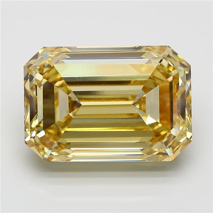 Loose Diamond - EMERALD 20.01ct Fancy Intense Yellow VS1 (1 of 1)