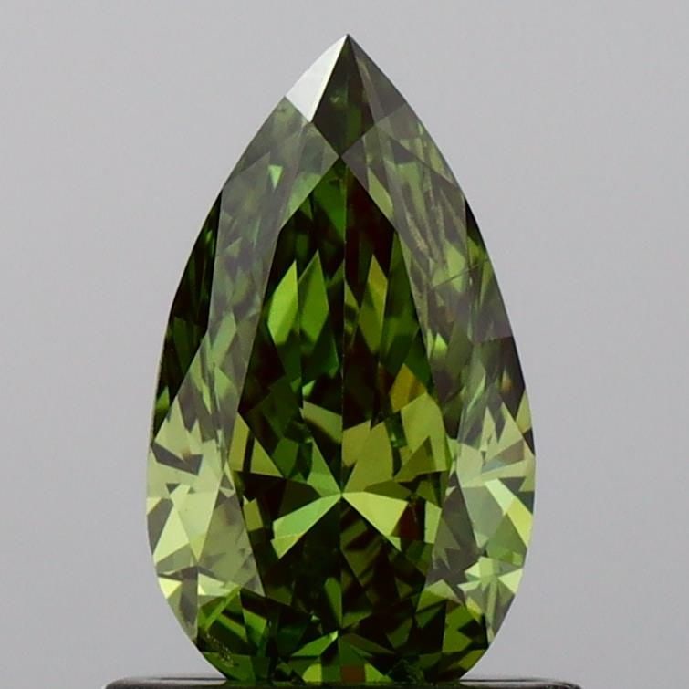 Loose Diamond - PEAR 0.81ct Fancy Vivid Green SI2: Loose Diamond - PEAR 0.81ct Fancy Vivid Green SI2 Source: This is a real non-mined Diamond that has been grown in a lab Shape: PEAR Carats: 0.81 Color: Fancy Vivid Green Certification: IGI The Diamond