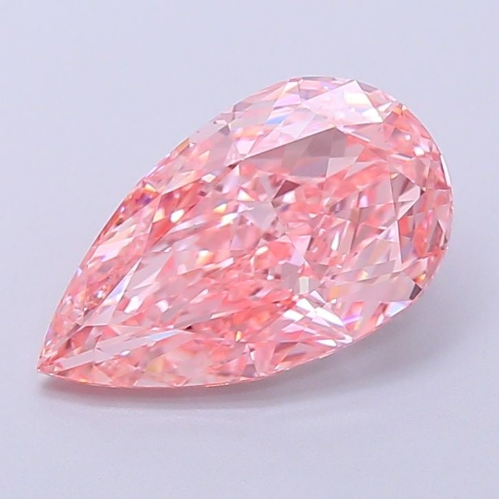 Loose Diamond - PEAR 2.33ct Fancy Vivid Pink VS1: Loose Diamond - PEAR 2.33ct Fancy Vivid Pink VS1 Source: This is a real non-mined Diamond that has been grown in a lab Shape: PEAR Carats: 2.33 Color: Fancy Vivid Pink Certification: IGI Video: