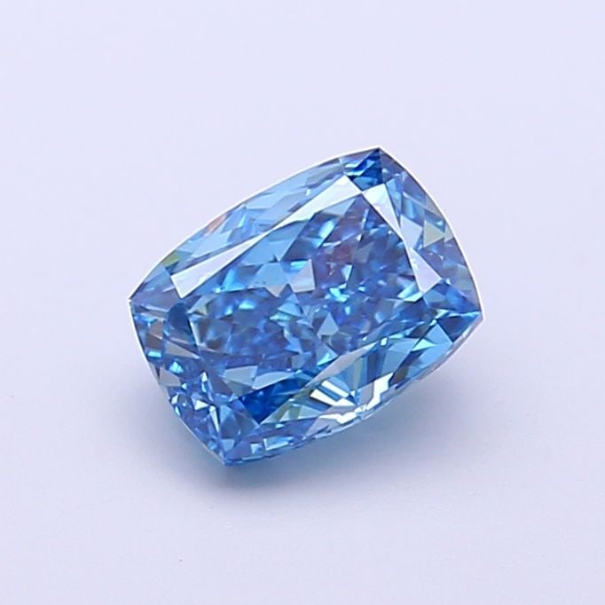 Loose Diamond - CUSHION MODIFIED 1.03ct Fancy Vivid Blue VVS2: Loose Diamond - CUSHION MODIFIED 1.03ct Fancy Vivid Blue VVS2 Source: This is a real non-mined Diamond that has been grown in a lab Shape: CUSHION MODIFIED Carats: 1.03 Color: Fancy Vivid Blue Certifi