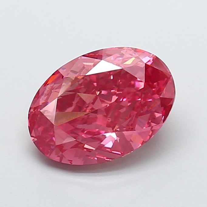 Loose Diamond - OVAL 5.01ct Fancy Vivid Pink VS1: Loose Diamond - OVAL 5.01ct Fancy Vivid Pink VS1 Source: This is a real non-mined Diamond that has been grown in a lab Shape: OVAL Carats: 5.01 Color: Fancy Vivid Pink Certification: IGI Video: