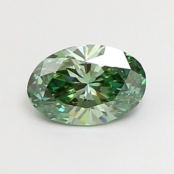 Loose Diamond - OVAL 0.51ct Fancy Vivid Green VVS2: Loose Diamond - OVAL 0.51ct Fancy Vivid Green VVS2 Source: This is a real non-mined Diamond that has been grown in a lab Shape: OVAL Carats: 0.51 Color: Fancy Vivid Green Certification: IGI Video: