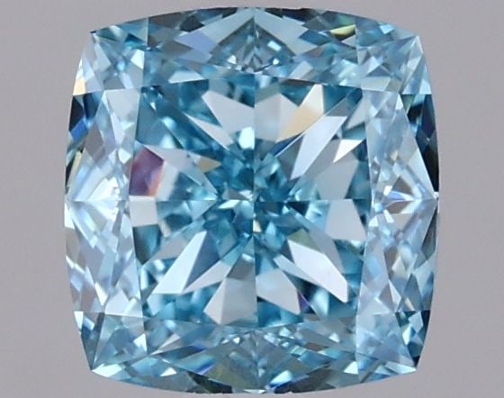 Loose Diamond - CUSHION BRILLIANT 1.19ct Blue VS1: Loose Diamond - CUSHION BRILLIANT 1.19ct Blue VS1 Source: This is a real non-mined Diamond that has been grown in a lab Shape: CUSHION BRILLIANT Carats: 1.19 Color: Blue Certification: NONE Video: