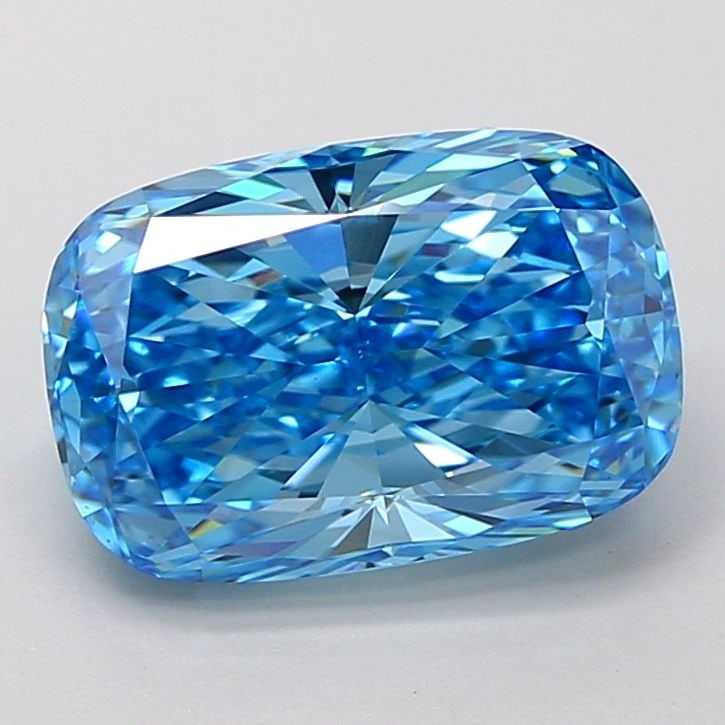 Loose Diamond - CUSHION MODIFIED 3.04ct Fancy Vivid Blue VVS2: Loose Diamond - CUSHION MODIFIED 3.04ct Fancy Vivid Blue VVS2 Source: This is a real non-mined Diamond that has been grown in a lab Shape: CUSHION MODIFIED Carats: 3.04 Color: Fancy Vivid Blue Certifi