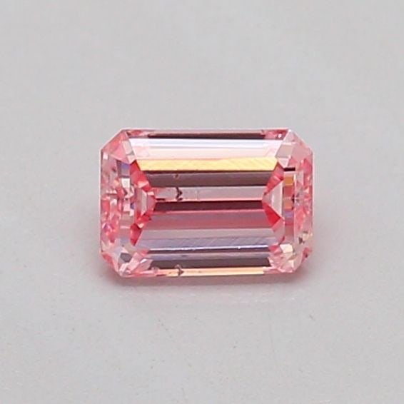 Loose Diamond - EMERALD 0.19ct Fancy Intense Pink SI1: Loose Diamond - EMERALD 0.19ct Fancy Intense Pink SI1 Source: This is a real non-mined Diamond that has been grown in a lab Shape: EMERALD Carats: 0.19 Color: Fancy Intense Pink Certification: IGI The