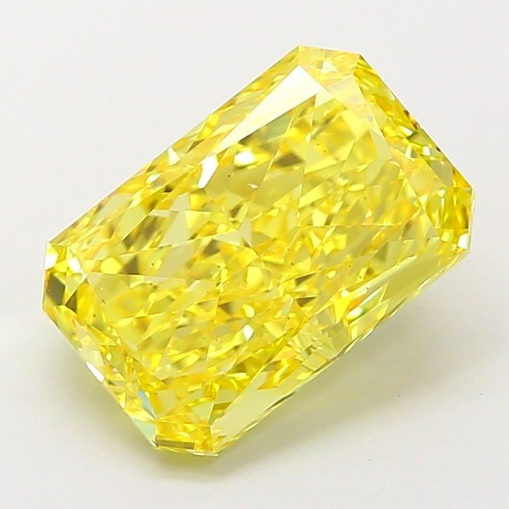 Loose Diamond - RADIANT 3.51ct Fancy Vivid Yellow VS1: Loose Diamond - RADIANT 3.51ct Fancy Vivid Yellow VS1 Source: This is a real non-mined Diamond that has been grown in a lab Shape: RADIANT Carats: 3.51 Color: Fancy Vivid Yellow Certification: IGI Vid