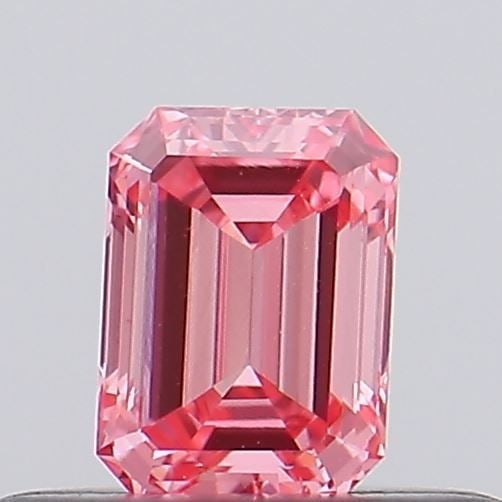 Loose Diamond - EMERALD 0.25ct Fancy Intense Pink VS2: Loose Diamond - EMERALD 0.25ct Fancy Intense Pink VS2 Source: This is a real non-mined Diamond that has been grown in a lab Shape: EMERALD Carats: 0.25 Color: Fancy Intense Pink Certification: NONE Vi