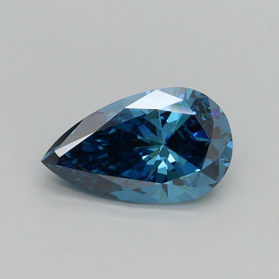 Loose Diamond - PEAR 0.73ct Fancy Vivid Blue VS1: Loose Diamond - PEAR 0.73ct Fancy Vivid Blue VS1 Source: This is a real non-mined Diamond that has been grown in a lab Shape: PEAR Carats: 0.73 Color: Fancy Vivid Blue Certification: IGI Video: