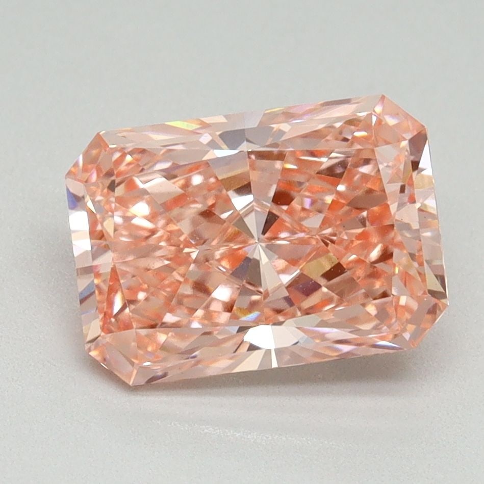Loose Diamond - RADIANT 2.51ct Fancy Vivid Pink VS1: Loose Diamond - RADIANT 2.51ct Fancy Vivid Pink VS1 Source: This is a real non-mined Diamond that has been grown in a lab Shape: RADIANT Carats: 2.51 Color: Fancy Vivid Pink Certification: IGI Video: