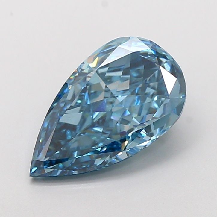 Loose Diamond - PEAR 4.3ct Fancy Vivid Blue VS2: Loose Diamond - PEAR 4.3ct Fancy Vivid Blue VS2 Source: This is a real non-mined Diamond that has been grown in a lab Shape: PEAR Carats: 4.3 Color: Fancy Vivid Blue Certification: IGI Video: