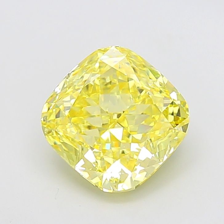 Loose Diamond - CUSHION MODIFIED 3.8ct Fancy Intense Yellow VS1: Loose Diamond - CUSHION MODIFIED 3.8ct Fancy Intense Yellow VS1 Source: This is a real non-mined Diamond that has been grown in a lab Shape: CUSHION MODIFIED Carats: 3.8 Color: Fancy Intense Yellow Ce
