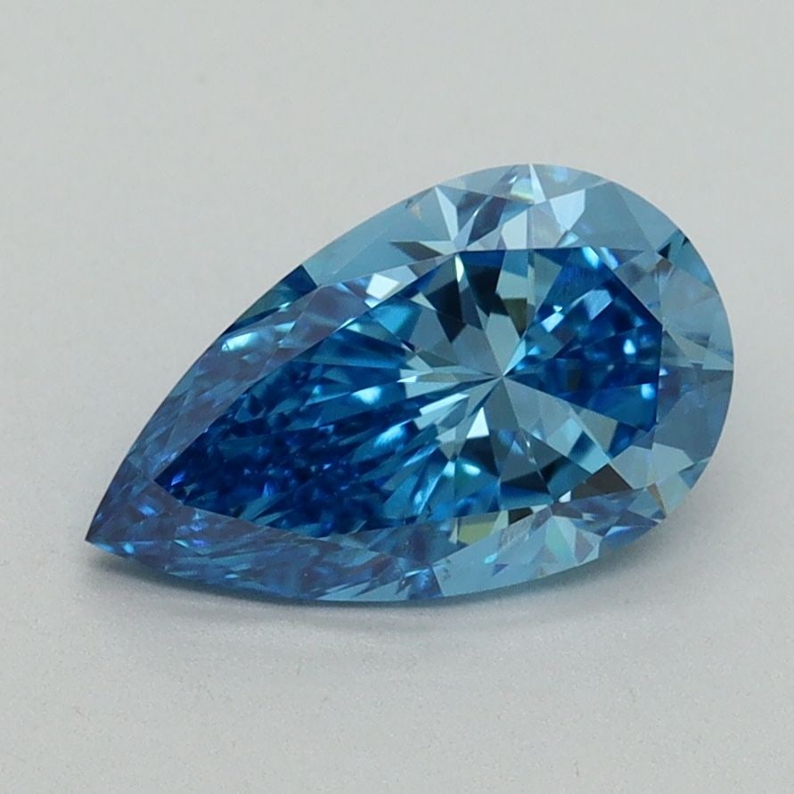 Loose Diamond - PEAR 1.53ct Fancy Vivid Blue VS2: Loose Diamond - PEAR 1.53ct Fancy Vivid Blue VS2 Source: This is a real non-mined Diamond that has been grown in a lab Shape: PEAR Carats: 1.53 Color: Fancy Vivid Blue Certification: IGI Video: