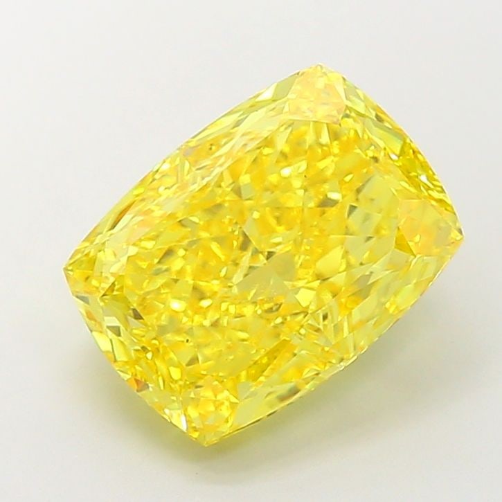 Loose Diamond - CUSHION MODIFIED 8.02ct Fancy Vivid Yellow VS1: Loose Diamond - CUSHION MODIFIED 8.02ct Fancy Vivid Yellow VS1 Source: This is a real non-mined Diamond that has been grown in a lab Shape: CUSHION MODIFIED Carats: 8.02 Color: Fancy Vivid Yellow Cert