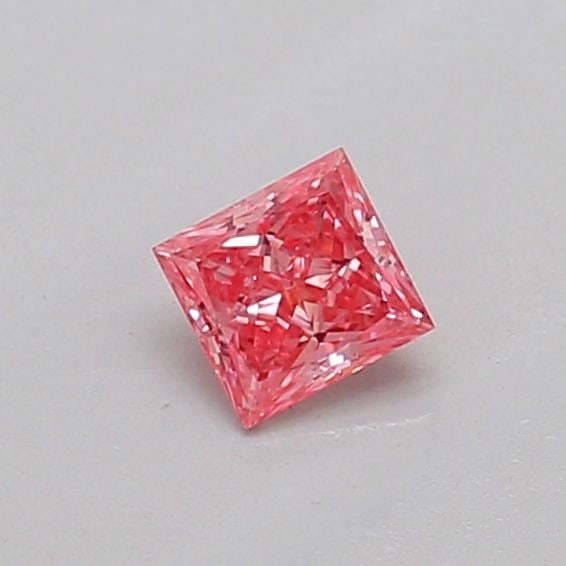 Loose Diamond - PRINCESS 0.23ct Fancy Vivid Pink VS1: Loose Diamond - PRINCESS 0.23ct Fancy Vivid Pink VS1 Source: This is a real non-mined Diamond that has been grown in a lab Shape: PRINCESS Carats: 0.23 Color: Fancy Vivid Pink Certification: IGI The D