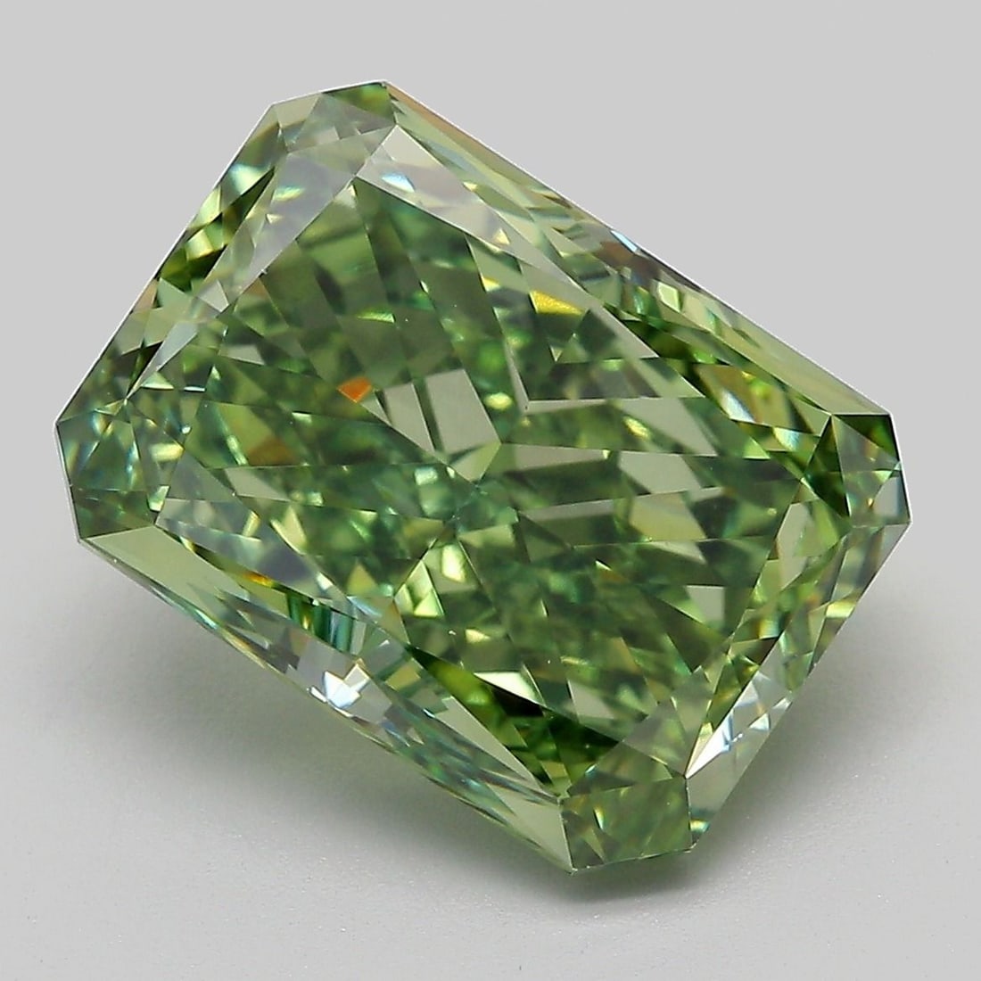 Loose Diamond - RADIANT 7.39ct Fancy Vivid Green VS1 (1 of 1)