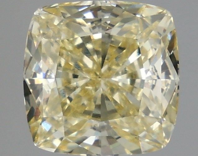 Loose Diamond - CUSHION MODIFIED 3.6ct Fancy Light Yellow VVS2: Loose Diamond - CUSHION MODIFIED 3.6ct Fancy Light Yellow VVS2 Source: This is a real non-mined Diamond that has been grown in a lab Shape: CUSHION MODIFIED Carats: 3.6 Color: Fancy Light Yellow Certi
