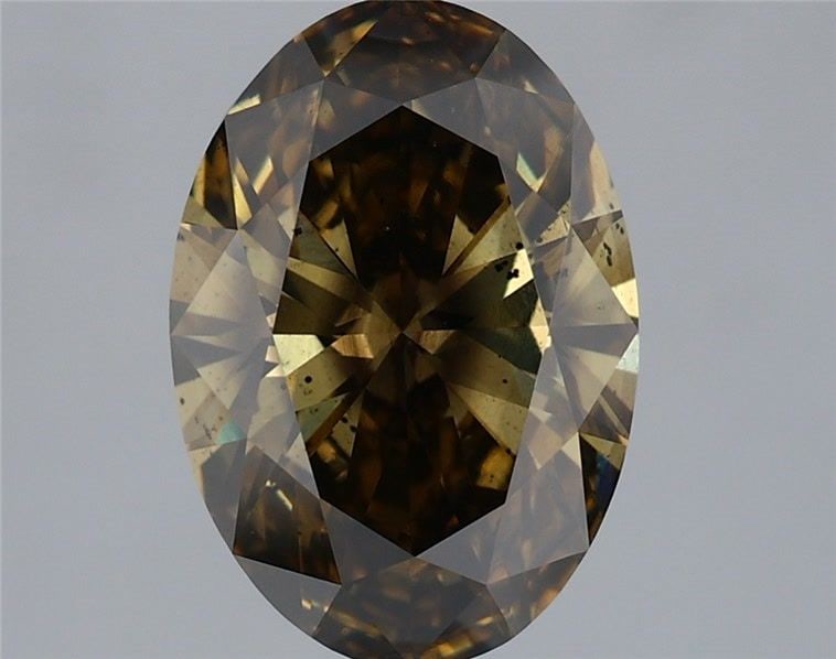 Loose Diamond - OVAL 2.13ct Fancy Gray Yellow SI1: Loose Diamond - OVAL 2.13ct Fancy Gray Yellow SI1 Source: This is a real non-mined Diamond that has been grown in a lab Shape: OVAL Carats: 2.13 Color: Fancy Gray Yellow Certification: IGI Video: