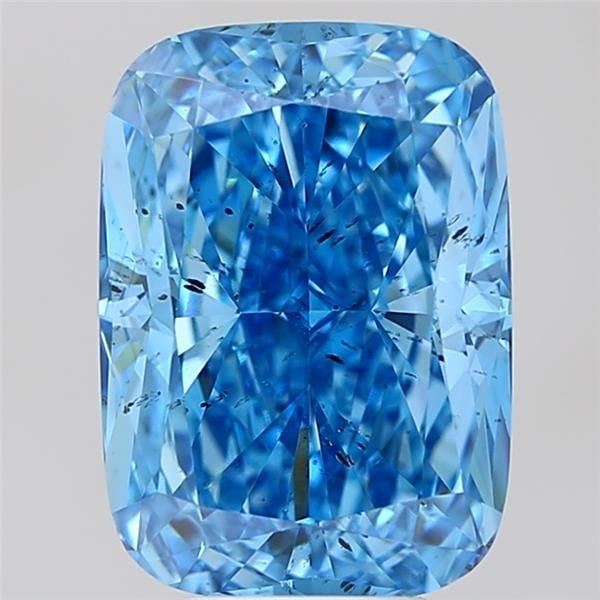 Loose Diamond - CUSHION MODIFIED 6.02ct Fancy Vivid Blue SI2: Loose Diamond - CUSHION MODIFIED 6.02ct Fancy Vivid Blue SI2 Source: This is a real non-mined Diamond that has been grown in a lab Shape: CUSHION MODIFIED Carats: 6.02 Color: Fancy Vivid Blue Certific