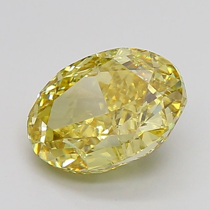 Loose Diamond - OVAL 5.03ct Fancy Intense Yellow VS1: Loose Diamond - OVAL 5.03ct Fancy Intense Yellow VS1 Source: This is a real non-mined Diamond that has been grown in a lab Shape: OVAL Carats: 5.03 Color: Fancy Intense Yellow Certification: IGI Video