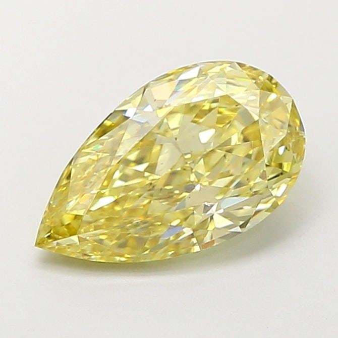 Loose Diamond - PEAR 1.5ct Fancy Intense Yellow VS2: Loose Diamond - PEAR 1.5ct Fancy Intense Yellow VS2 Source: This is a real non-mined Diamond that has been grown in a lab Shape: PEAR Carats: 1.5 Color: Fancy Intense Yellow Certification: IGI Video: