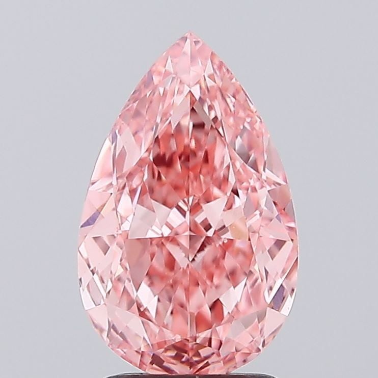 Loose Diamond - PEAR 2.25ct Fancy Vivid Pink VS1: Loose Diamond - PEAR 2.25ct Fancy Vivid Pink VS1 Source: This is a real non-mined Diamond that has been grown in a lab Shape: PEAR Carats: 2.25 Color: Fancy Vivid Pink Certification: IGI Video: