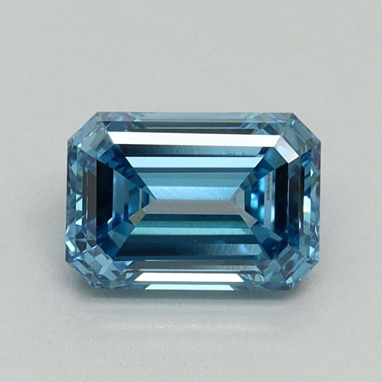 Loose Diamond - EMERALD 1.08ct Fancy Vivid Blue VS2: Loose Diamond - EMERALD 1.08ct Fancy Vivid Blue VS2 Source: This is a real non-mined Diamond that has been grown in a lab Shape: EMERALD Carats: 1.08 Color: Fancy Vivid Blue Certification: IGI Video: