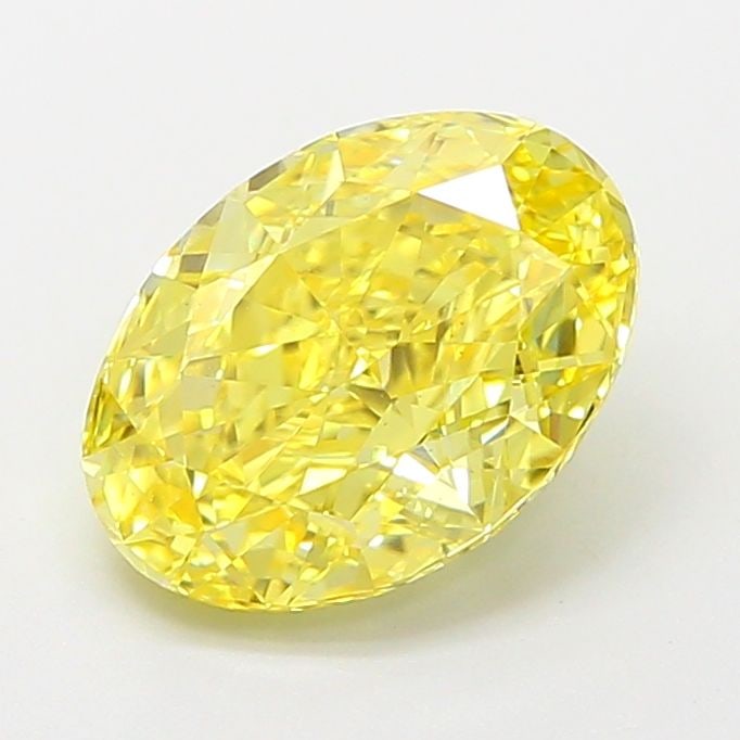 Loose Diamond - OVAL 2.08ct Fancy Vivid Yellow VS1: Loose Diamond - OVAL 2.08ct Fancy Vivid Yellow VS1 Source: This is a real non-mined Diamond that has been grown in a lab Shape: OVAL Carats: 2.08 Color: Fancy Vivid Yellow Certification: IGI Video: