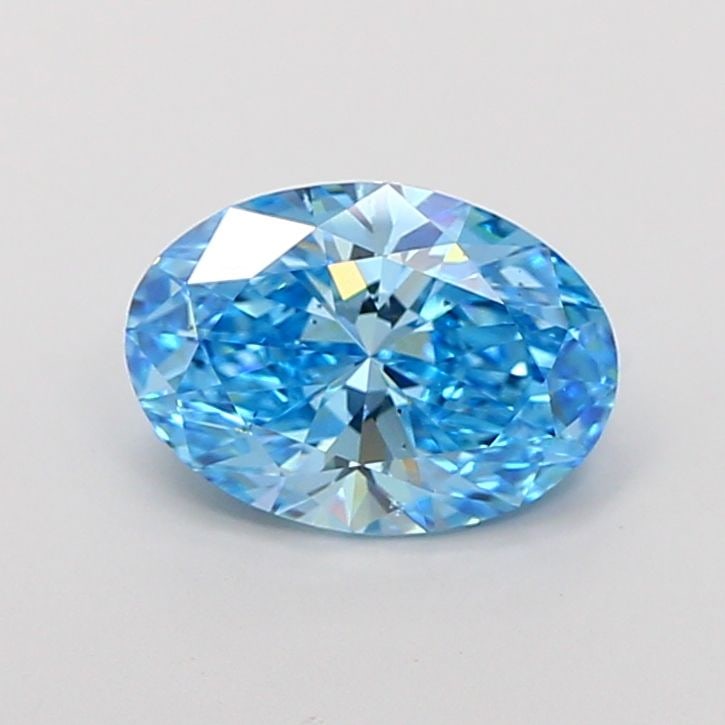 Loose Diamond - OVAL 2.6ct Fancy Vivid Blue VS2: Loose Diamond - OVAL 2.6ct Fancy Vivid Blue VS2 Source: This is a real non-mined Diamond that has been grown in a lab Shape: OVAL Carats: 2.6 Color: Fancy Vivid Blue Certification: IGI Video: