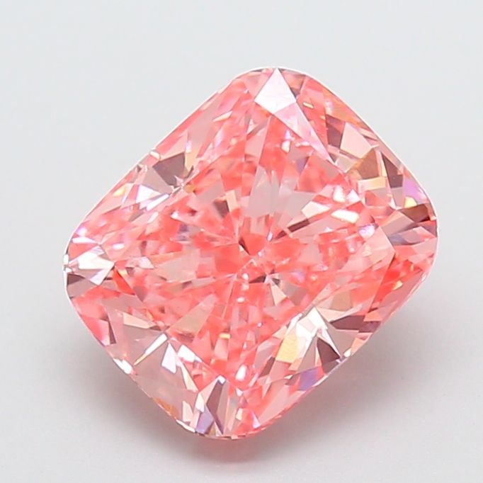 Loose Diamond - CUSHION MODIFIED 3.54ct Fancy Vivid Pink VS1: Loose Diamond - CUSHION MODIFIED 3.54ct Fancy Vivid Pink VS1 Source: This is a real non-mined Diamond that has been grown in a lab Shape: CUSHION MODIFIED Carats: 3.54 Color: Fancy Vivid Pink Certific