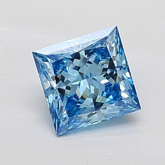 Loose Diamond - PRINCESS 1.01ct Fancy Vivid Blue VS2: Loose Diamond - PRINCESS 1.01ct Fancy Vivid Blue VS2 Source: This is a real non-mined Diamond that has been grown in a lab Shape: PRINCESS Carats: 1.01 Color: Fancy Vivid Blue Certification: IGI Video