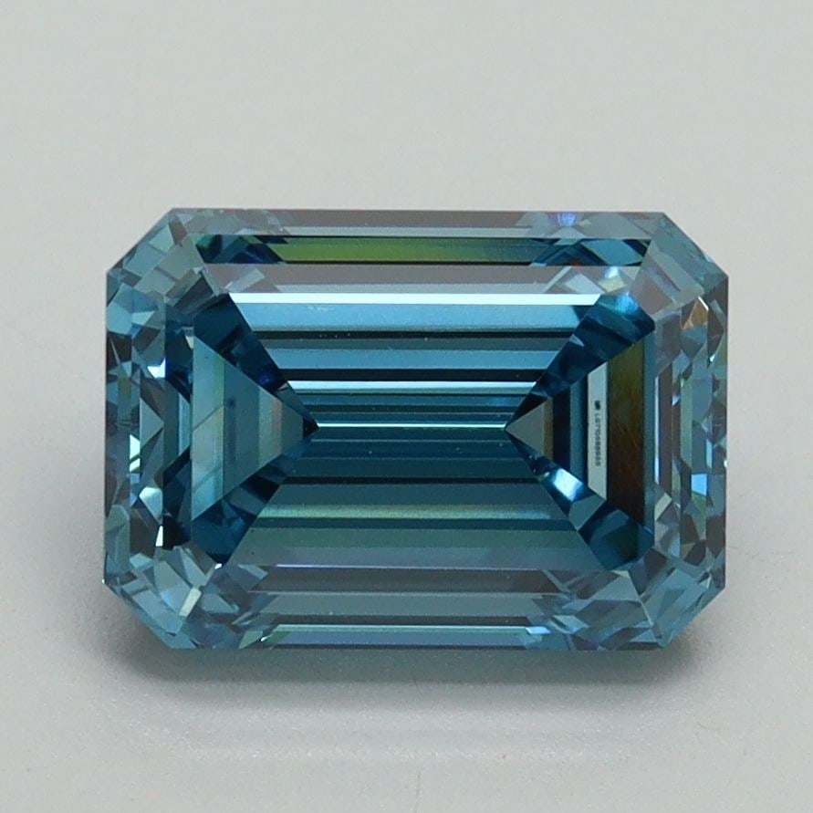Loose Diamond - EMERALD 2.59ct Fancy Vivid Blue VS1: Loose Diamond - EMERALD 2.59ct Fancy Vivid Blue VS1 Source: This is a real non-mined Diamond that has been grown in a lab Shape: EMERALD Carats: 2.59 Color: Fancy Vivid Blue Certification: IGI Video: