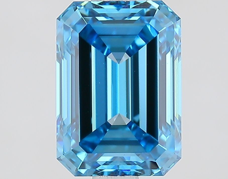 Loose Diamond - EMERALD 1.96ct Fancy Vivid Blue VS1: Loose Diamond - EMERALD 1.96ct Fancy Vivid Blue VS1 Source: This is a real non-mined Diamond that has been grown in a lab Shape: EMERALD Carats: 1.96 Color: Fancy Vivid Blue Certification: IGI Video: