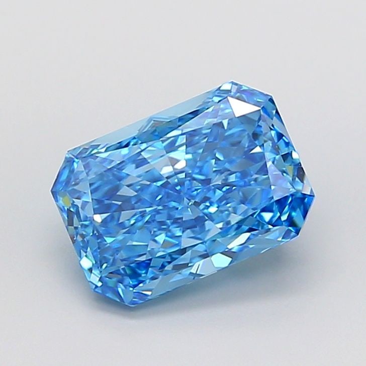 Loose Diamond - RADIANT 3.22ct Fancy Vivid Blue VVS2: Loose Diamond - RADIANT 3.22ct Fancy Vivid Blue VVS2 Source: This is a real non-mined Diamond that has been grown in a lab Shape: RADIANT Carats: 3.22 Color: Fancy Vivid Blue Certification: IGI Video: