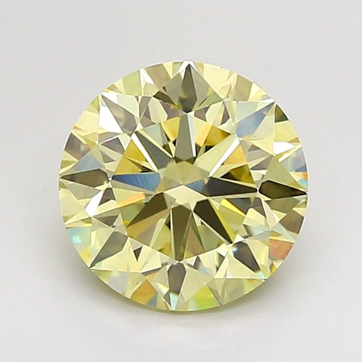 Loose Diamond - ROUND 2.5ct Fancy Yellow VS1: Loose Diamond - ROUND 2.5ct Fancy Yellow VS1 Source: This is a real non-mined Diamond that has been grown in a lab Shape: ROUND Carats: 2.5 Color: Fancy Yellow Certification: IGI Video: