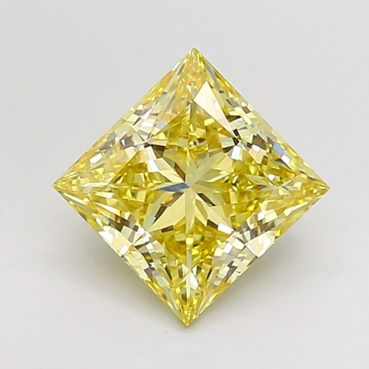 Loose Diamond - PRINCESS 3.06ct Fancy Intense Yellow VS1: Loose Diamond - PRINCESS 3.06ct Fancy Intense Yellow VS1 Source: This is a real non-mined Diamond that has been grown in a lab Shape: PRINCESS Carats: 3.06 Color: Fancy Intense Yellow Certification: I