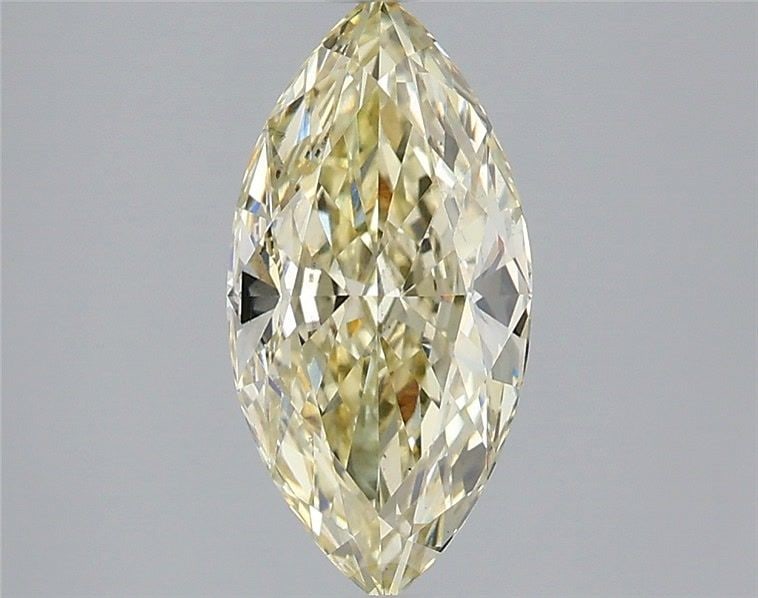 Loose Diamond - MARQUISE 1.59ct Fancy Light Yellow VS2: Loose Diamond - MARQUISE 1.59ct Fancy Light Yellow VS2 Source: This is a real non-mined Diamond that has been grown in a lab Shape: MARQUISE Carats: 1.59 Color: Fancy Light Yellow Certification: IGI V