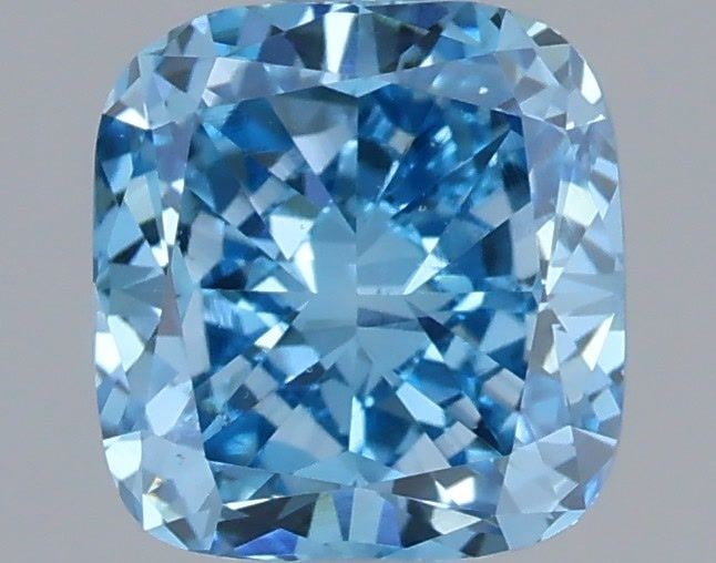 Loose Diamond - CUSHION MODIFIED 1.05ct Fancy Vivid Blue VS2: Loose Diamond - CUSHION MODIFIED 1.05ct Fancy Vivid Blue VS2 Source: This is a real non-mined Diamond that has been grown in a lab Shape: CUSHION MODIFIED Carats: 1.05 Color: Fancy Vivid Blue Certific