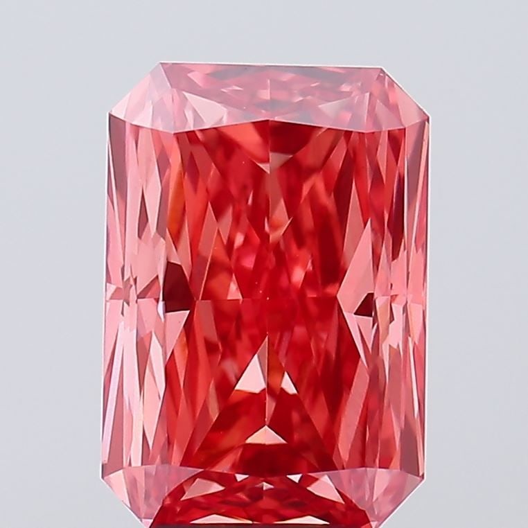 Loose Diamond - RADIANT 5.07ct Fancy Vivid Pink VS1: Loose Diamond - RADIANT 5.07ct Fancy Vivid Pink VS1 Source: This is a real non-mined Diamond that has been grown in a lab Shape: RADIANT Carats: 5.07 Color: Fancy Vivid Pink Certification: IGI Video: